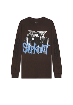 Pleasures Compass Long Sleeve T-Shirt in Brown. Size S. Also in M.