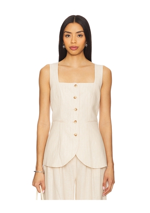 Posse Lucille Gilet in Cream. Size L. Also in M, S.