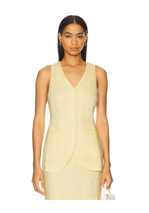 Rue Sophie Adan Vest Top in Yellow. Size M. Also in S, XS, L, XL.
