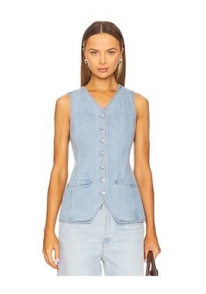 PAIGE Yasmin Vest in Blue. Size 4. Also in 6.