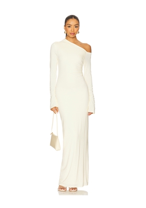 superdown Advice Maxi Dress in Cream. Size L. Also in M, S, XS, XXS.