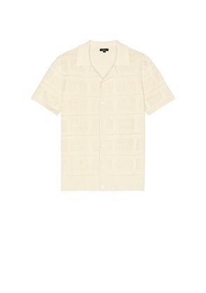 Rails Yates Camp Shirt in Cream. Size M. Also in L, S, XL/1X.