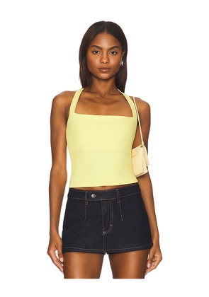 Susana Monaco Halter Top in Lemon. Size XL. Also in M.