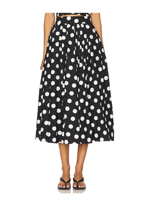 SANS FAFF Eden Poplin Skirt in Black. Size S. Also in XS.