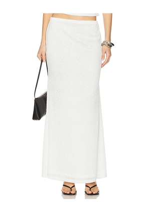 Runaway The Label Orlean Maxi Skirt in White. Size M. Also in L, S, XL, XS, XXL.
