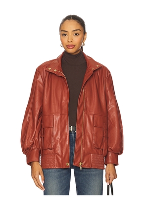 Steve Madden Vee Jacket in Rust. Size M. Also in S, XS.