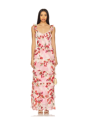 Runaway The Label Melvina Maxi Dress in Pink. Size S. Also in M.