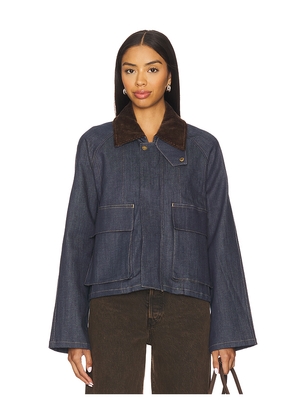 Steve Madden Justina Jacket in Denim-Dark. Size M. Also in XS, L, XL.