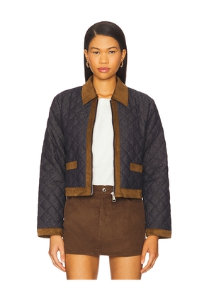 Steve Madden Agatha Jacket in Navy. Size M. Also in S, XS, L, XL.