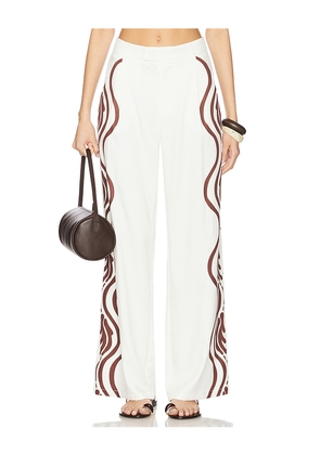 SEVEN WONDERS Atheni Pant in Cream. Size L. Also in XS, M, XL.