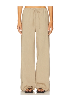 Steve Madden Idra Pant in Beige. Size L. Also in S, XS.