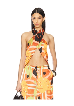 SEVEN WONDERS Sachi Top in Orange. Size M. Also in XS, S, L.