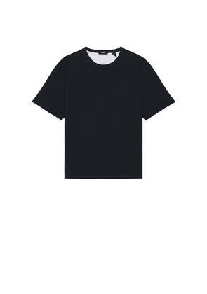 Theory Double Layered Tee in Blue. Size L. Also in M, XL/1X, XXL/2X.