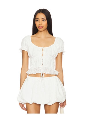 Tularosa Twyla Top in White. Size S. Also in M, L, XL.