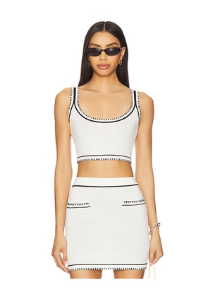 SNDYS Beverly Crop Top in White in White. Size XXL. Also in XL.