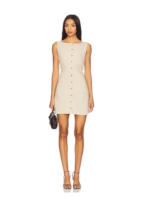 Tularosa Andra Mini Dress in Neutral. Size M. Also in XXS, XS, L.