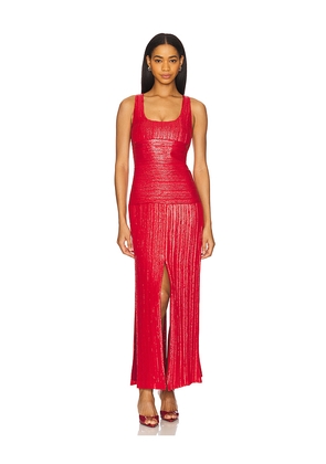 Prabal Gurung Racer Back Tank Dress in Red. Size 4. Also in 2, 6.
