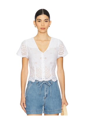 PAIGE Quinta Top in White. Size 12. Also in 10.