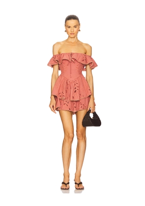 SAYLOR Megara Romper in Rose. Size M. Also in S, XS, L.