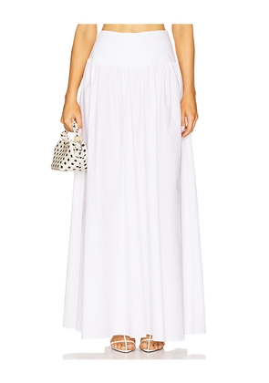 Susana Monaco Carryover Drop Waist Skirt in White. Size M. Also in XS, S, L, XL.