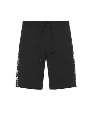 Rivvia Projects Disclosure Floral Pursuit 19 Swim Trunk in Black. Size 34. Also in 32.