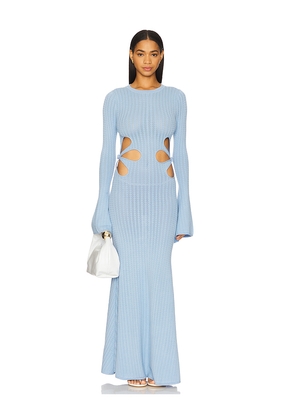 SAU LEE x REVOLVE Destiny Knit Dress in Baby Blue. Size 0. Also in 2, 6, 10.