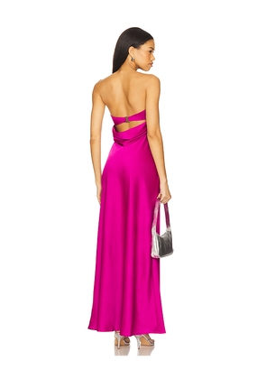 Runaway The Label Celeste Maxi Dress in Pink. Size M. Also in S, L, XL.