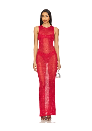 superdown Alix Maxi Dress in Red. Size M. Also in XS, S, L.
