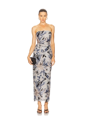 SAU LEE Meryl Dress in Blue. Size 2. Also in 4.