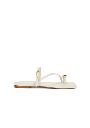 Schutz Elysa Flat in White. Size 9.5. Also in 11.