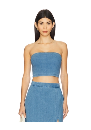 Susana Monaco Stretch Denim Tube in Blue. Size M. Also in XS, S, L, XL.