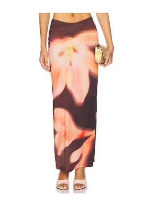 The Wolf Gang Veda Maxi Skirt in Pink. Size M. Also in L, S, XL.