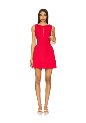 SOVERE Eva Mini Dress in Red. Size M. Also in XS, S, L, XL.