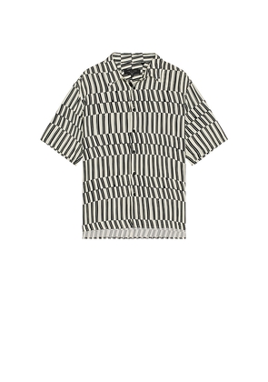 Rag & Bone Dalton Printed Shirt in Black,White. Size M. Also in S.