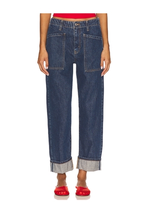 RE/DONE Originals The Bender Straight Jeans in Blue. Size 27. Also in 28, 29, 30, 31, 32.