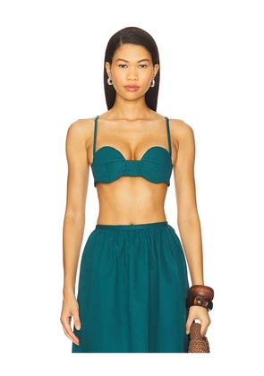 Saudade Bliss Top in Teal. Size M. Also in L, S, XS.