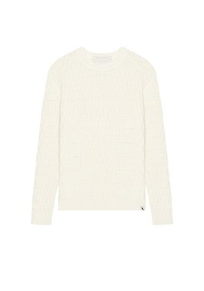 PEREGRINE Cove Crew Neck Jumper in White. Size M. Also in S, L, XL/1X.