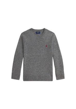 Polo Ralph Lauren Long Sleeve Crewneck Sweater in Grey. Size 3. Also in 2, 4, 5.