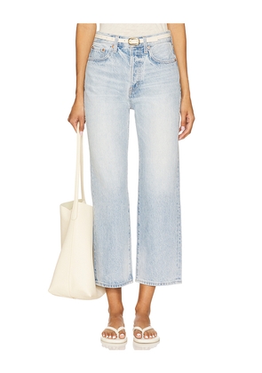 PISTOLA Cassie High Rise Crop Straight in Blue. Size 26. Also in 27, 28, 30, 32, 33.