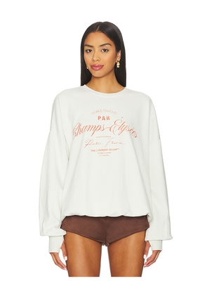The Laundry Room Champs - Elysees Sweatshirt in Cream. Size M. Also in L, S, XL, XS.