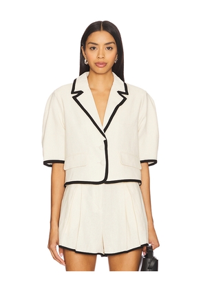 Steve Madden Fable Blazer in Cream. Size L. Also in M, S, XS.