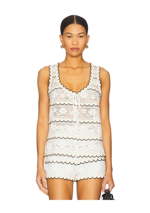 Show Me Your Mumu Take It Easy Tank in Cream. Size M. Also in XS, S, L, XL.