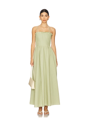 SNDYS Hilda Maxi Dress in Sage. Size M. Also in XXS, L, XL, XXL.