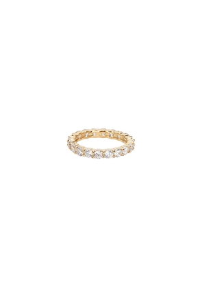 SHASHI Eternity Band Ring in Metallic Gold. Size 6. Also in 7, 8.
