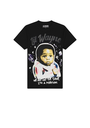 REASON Lil Wayne Martian Rhinestone Tee in Black. Size M. Also in S, L, XL/1X.