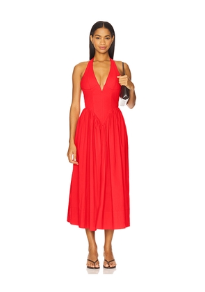 Ronny Kobo Filippa Dress in Burnt Orange. Size S. Also in M.