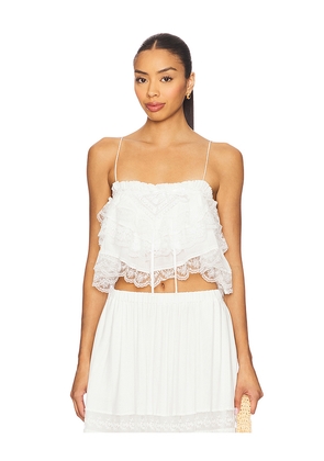 Ronny Kobo Carlton Top in Ivory. Size M. Also in S, L.