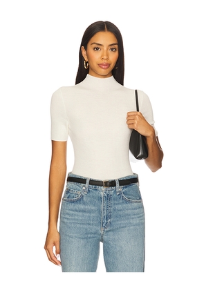 Theory Leenda Solid Regal Top in White. Size M. Also in S, XS, L.