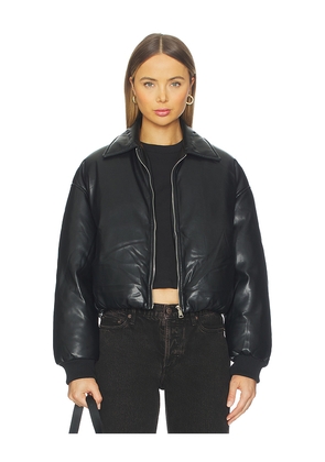 superdown Sanja Faux Leather Jacket in Black. Size S. Also in M, XS, XXS.