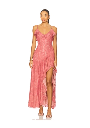 Tularosa Jada Maxi Dress in Rose. Size M. Also in XXS, XS, S, XL.